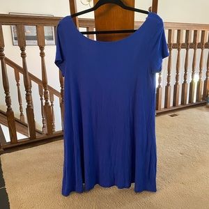 Blue low back shift dress from Lulus size M